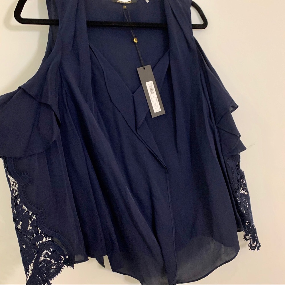 NWT Kobi Halpern Blue Top M